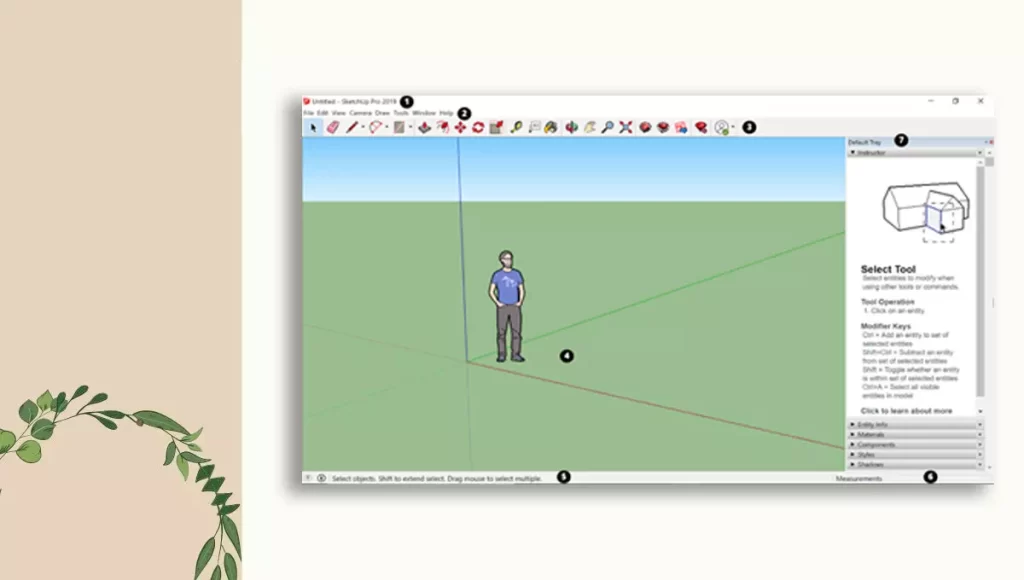 Getting Started with Sketchup - The Sketchup User Interface