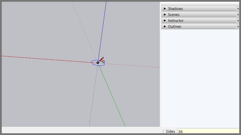 sketchup number of sides circle