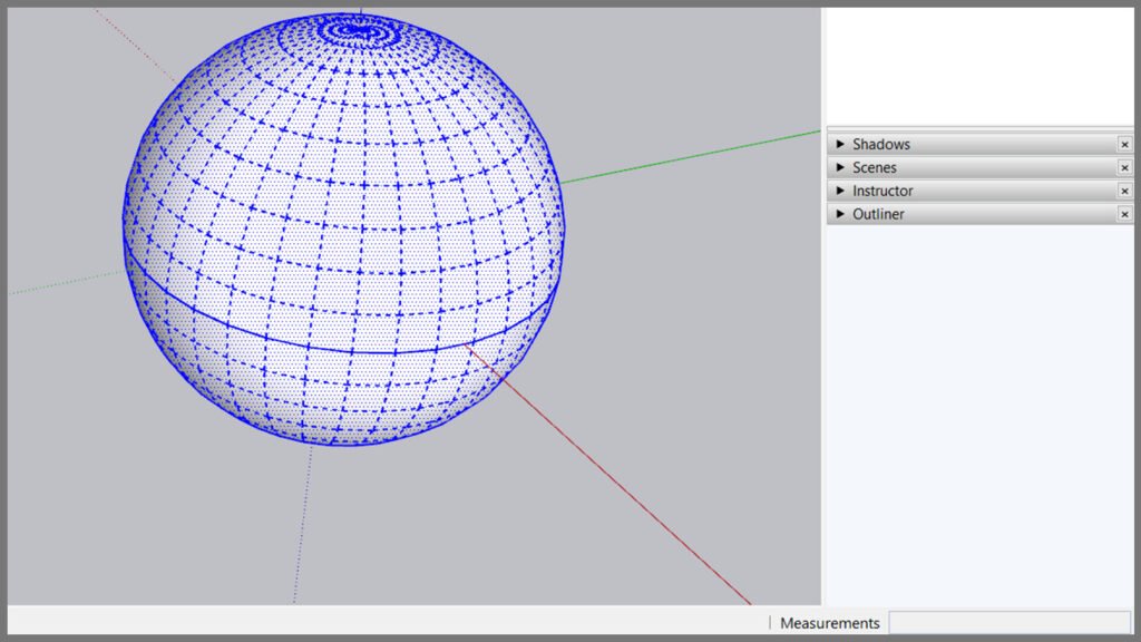 Draw Sphere Sketchup