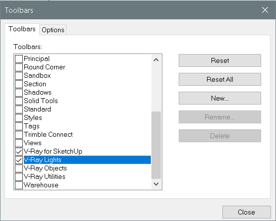 make artificial light in sketchup with vray