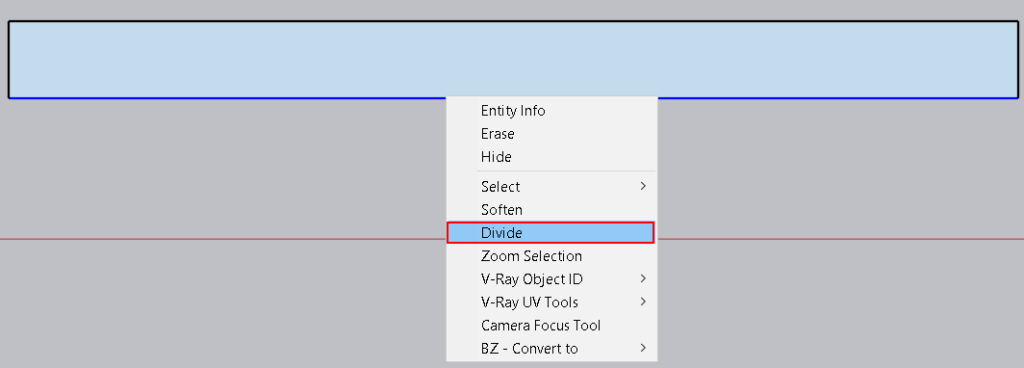 How to divide an object | Sketchup