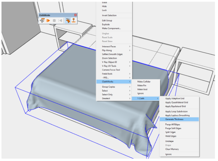 Create a Blanket | Clothwork | SketchUp