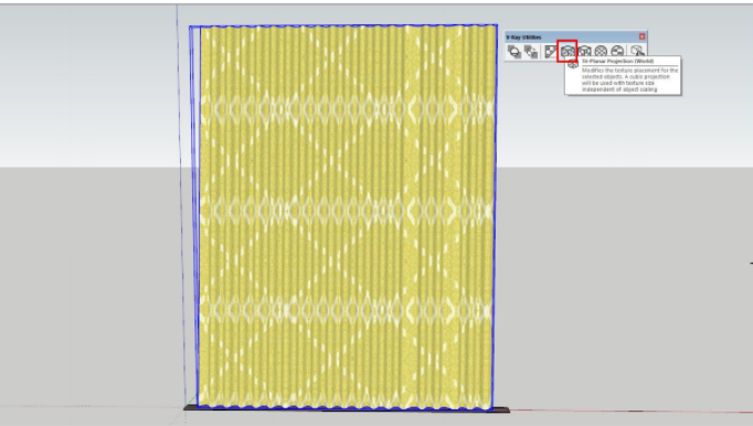 Applying fabric material | Sketchup