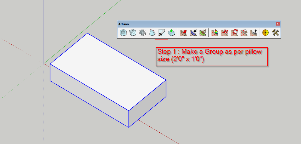 How To Create A Pillow in Sketchup Using SubD Plugin