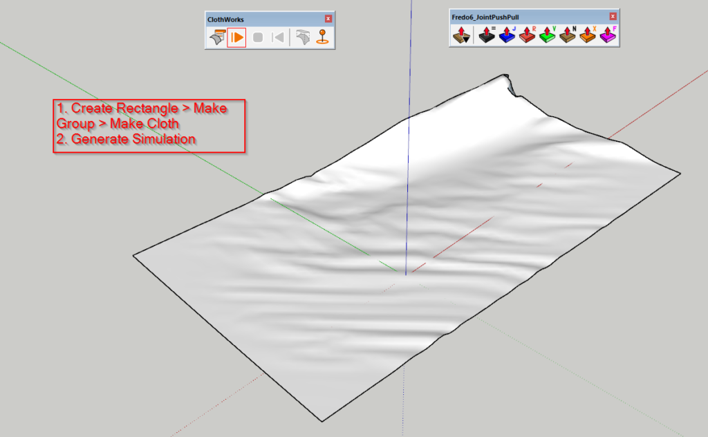 Create cloth using clothworks plugin | Sketchup