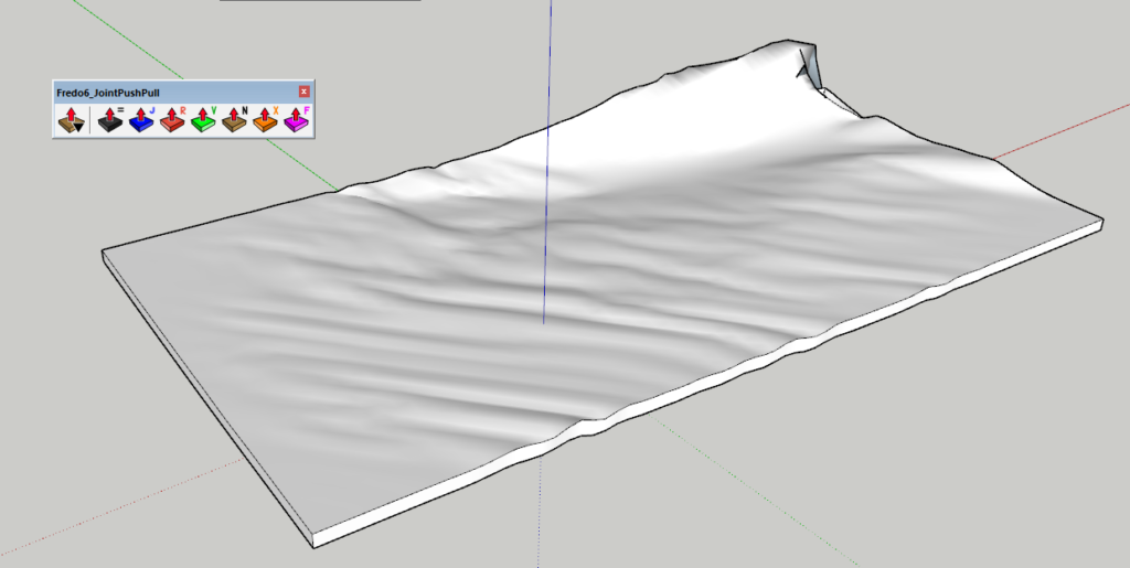 Surface thickness created | Joint Pull and Pull Plugin | Sketchup