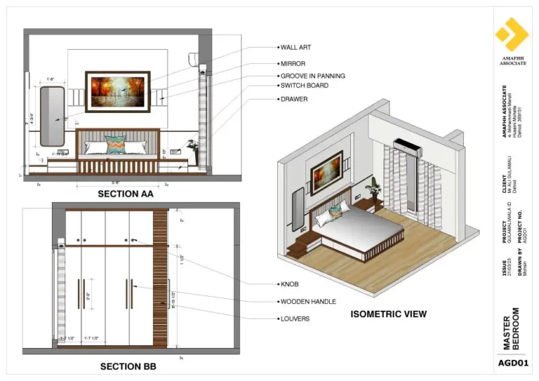Mohsin Mandli – Student Work – The Complete Layout for Sketchup Course for Interior Design