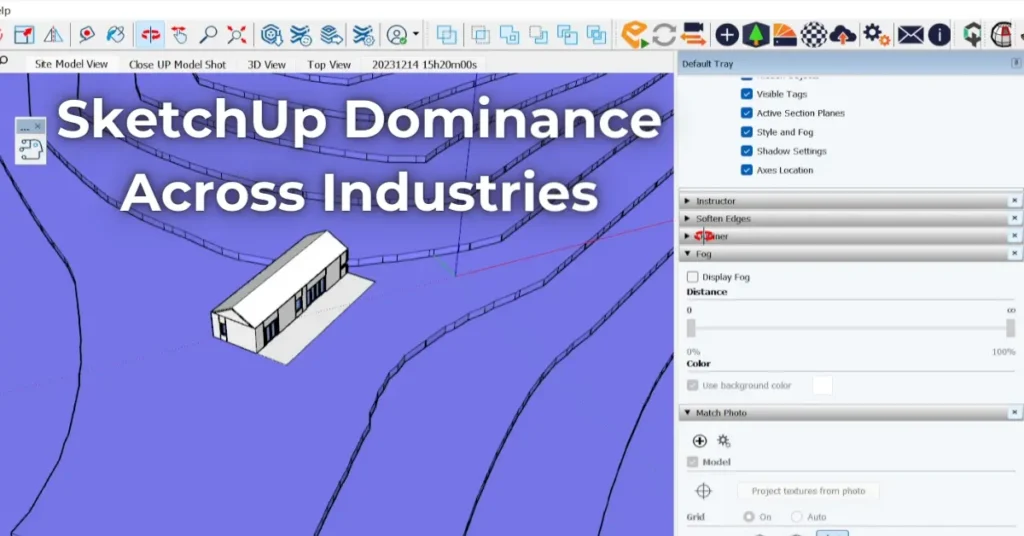 SketchUp Dominance Across Industries